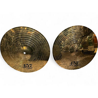 Used Wuhan Cymbals & Gongs 14in 457 Heavy Metal Hi Hat Pair Cymbal