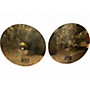 Used Wuhan Cymbals & Gongs 14in 457 Heavy Metal Hi Hat Pair Cymbal 33