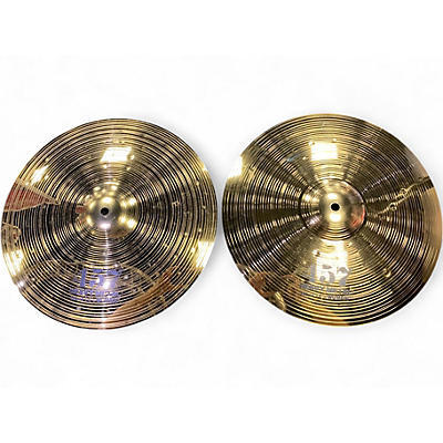 Used Wuhan Cymbals & Gongs 14in 457 Heavy Metal Hi Hat Pair Cymbal