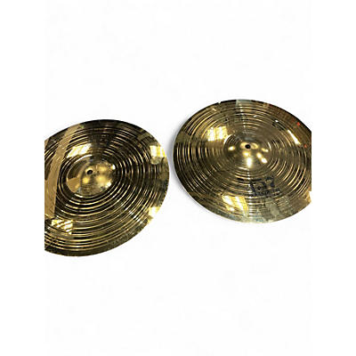 Used Wuhan Cymbals & Gongs 14in 457 heavy metal hi hat pair Cymbal