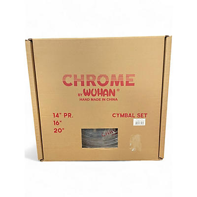 Used Wuhan Cymbals & Gongs Multiple CHROME 3PC SET Cymbal