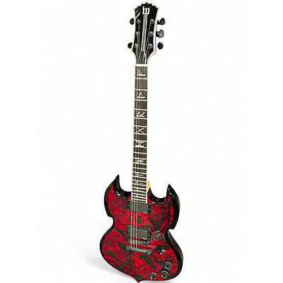 Used Wylde Audio Barbarian BLOOD RAVEN Solid Body Electric Guitar