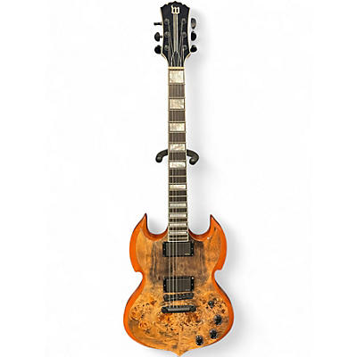 Used Wylde Audio Barbarian Battlescar Burl Solid Body Electric Guitar