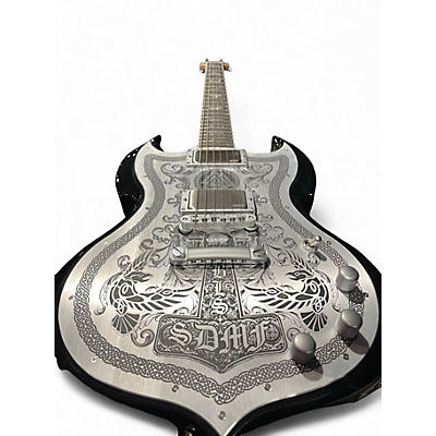 Used Wylde Audio Barbarian METAL PLATE Solid Body Electric Guitar