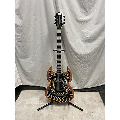 Wylde Audio Used Wylde Audio Barbarian Rawtop Psychic Bullseye Solid Body Electric Guitar Rawtop Psychic Bullseye