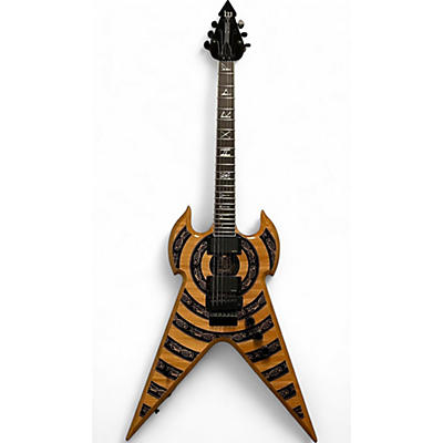 Used Wylde Audio Warhammer FR Norse Dragon Bullseye Rawtop Solid Body Electric Guitar