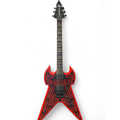 Used Wylde Audio Warhammer Pinstripe Red Solid Body Electric Guitar