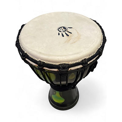 Used X8 Drums 8in Lava Lamp Djembe Green Lava Drum