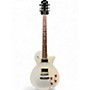 Used Xaviere LP Copy Style White Solid Body Electric Guitar White