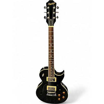 Used Xaviere PRO XV550 Black Hollow Body Electric Guitar
