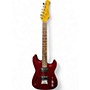 Used Xaviere Strat Style (Semi Hollow) Chrome Red Solid Body Electric Guitar Chrome Red
