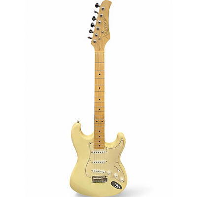 Used Xaviere Strat Vintage White Solid Body Electric Guitar