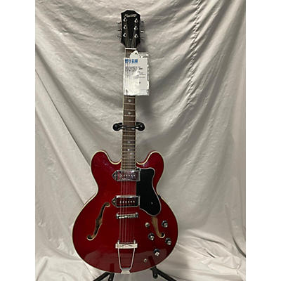 Xaviere Used Xaviere XV-910 Trans Red Hollow Body Electric Guitar