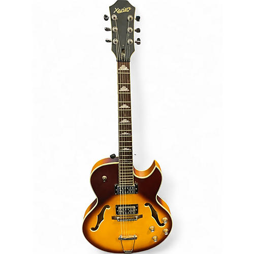 Used Xaviere XV-950 2 Color Sunburst Hollow Body Electric Guitar 2 Color Sunburst