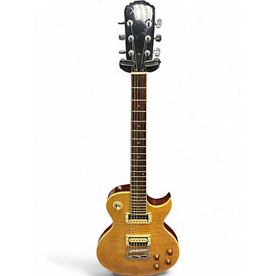 Used Xaviere XV500 yellow Solid Body Electric Guitar