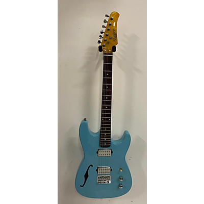 Used Xaviere Xv600 Daphne Blue Hollow Body Electric Guitar