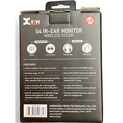 Used Xvive u4 set In Ear Wireless System