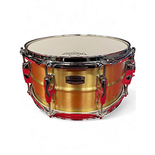 Used Yamaha 13in RECORDING CUSTOM SNARE BRASS Drum BRASS 31