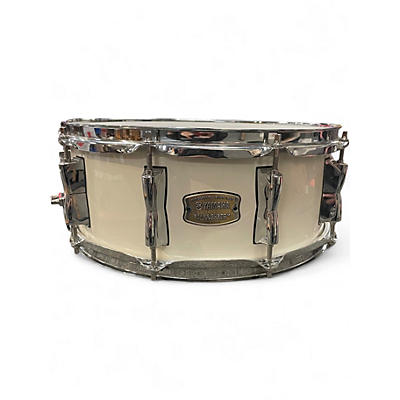 Used Yamaha 14X5 Stage Custom Snare Olympic White Drum