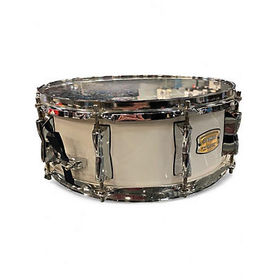 Used Yamaha 14X5 Stage Custom Snare White Drum