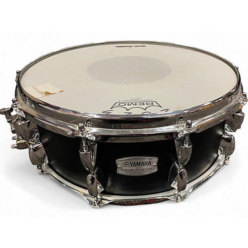 Used Yamaha 14X5 Tour Custom Snare Drum Black Drum Black 210