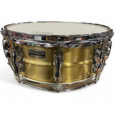 Used Yamaha 14X5.5 Recording Custom Snare Brass Drum