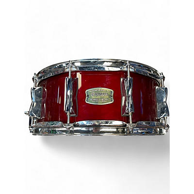 Used Yamaha 14X5.5 Stage Custom Snare Cranberry Red Drum