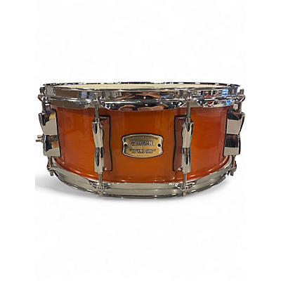 Used Yamaha 14X5.5 Stage Custom Snare Honey Amber Drum