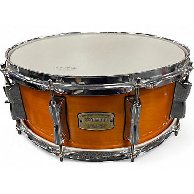 Used Yamaha 14X5.5 Stage Custom Snare Honey Amber Drum