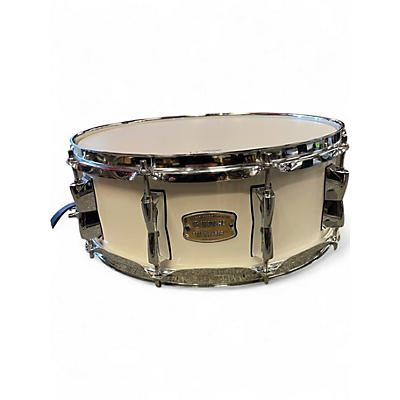 Used Yamaha 14X5.5 Stage Custom Snare White Drum