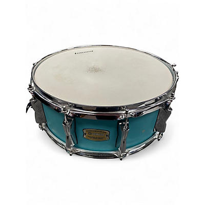 Used Yamaha 14X5.5 Stage Custom Snare matte Surf Green Drum