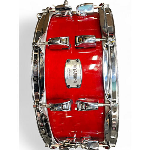 Used Yamaha 14X6 Absolute Snare Red Drum Red 212
