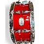 Used Yamaha 14X6 Absolute Snare Red Drum Red 212