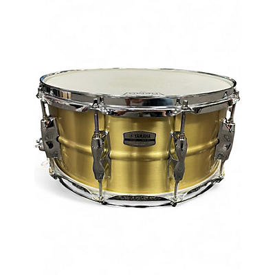 Used Yamaha 14X6.5 Recording Custom brass snare brass Drum