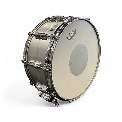 Used Yamaha 14in RAS1465 RECORDING CUSTOM SNARE Metallic Silver Drum