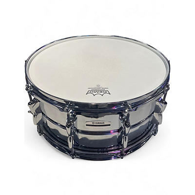 Used Yamaha 14in Recording Custom Stainless Steel Drum
