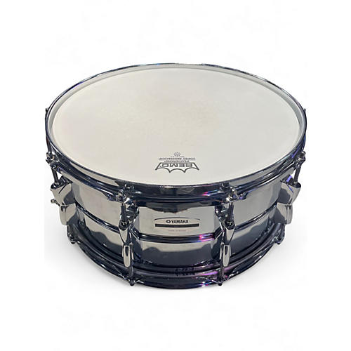 Used Yamaha 14in Recording Custom Stainless Steel Drum Stainless Steel 33