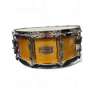 Used Yamaha 14in SBS1455 STAGE CUSTOM SNARE DRUM BIRCH  Natural Drum