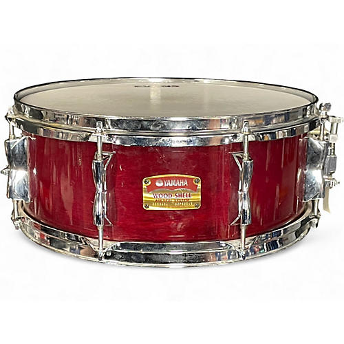 Used Yamaha 14in Wood Shell Red Drum Red 33