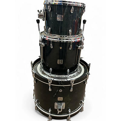 Used Yamaha 3 Piece Absolute Birch Custom black sparkle Drum Kit
