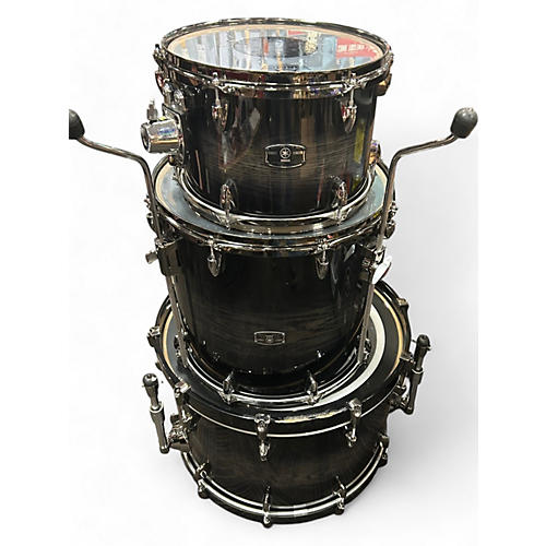 Yamaha Used Yamaha 3 Piece Live Custom BLACK SHADOWBURST Drum Kit BLACK SHADOWBURST