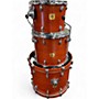 Used Yamaha 3 Piece Oak Custom Sedona Red Matte Drum Kit Sedona Red Matte