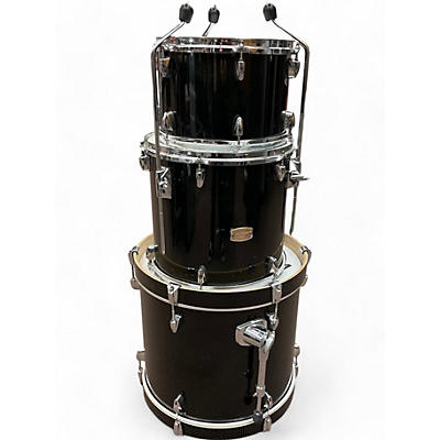 Used Yamaha 3 Piece Stage Custom Black Drum Kit