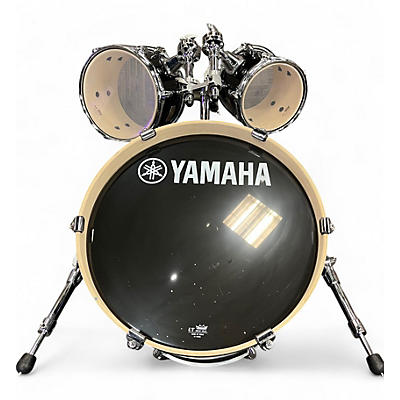 Used Yamaha 3 Piece Stage Custom Black Drum Kit