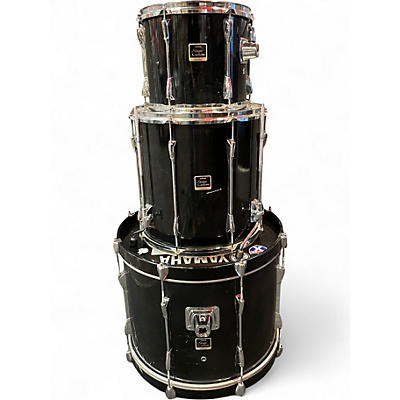 Used Yamaha 3 Piece Stage Custom Black Drum Kit