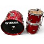 Used Yamaha 3 Piece Stage Custom Candy Apple Red Drum Kit Candy Apple Red