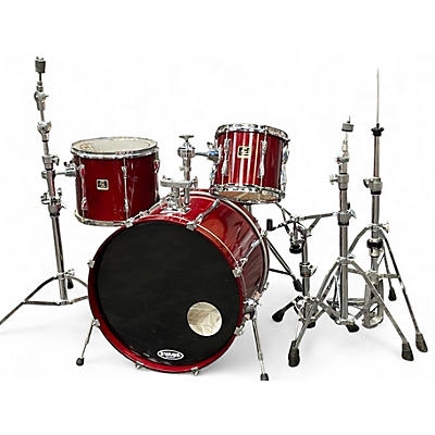 Used Yamaha 3 Piece Stage Custom RED Drum Kit