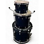 Used Yamaha 3 Piece Tour Custom Dark Blue Drum Kit Dark Blue