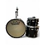 Used Yamaha 3 Piece no badge player kit black Drum Kit black