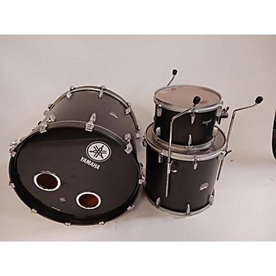 Used Yamaha 3 piece Rock Tour Satin Black Drum Kit